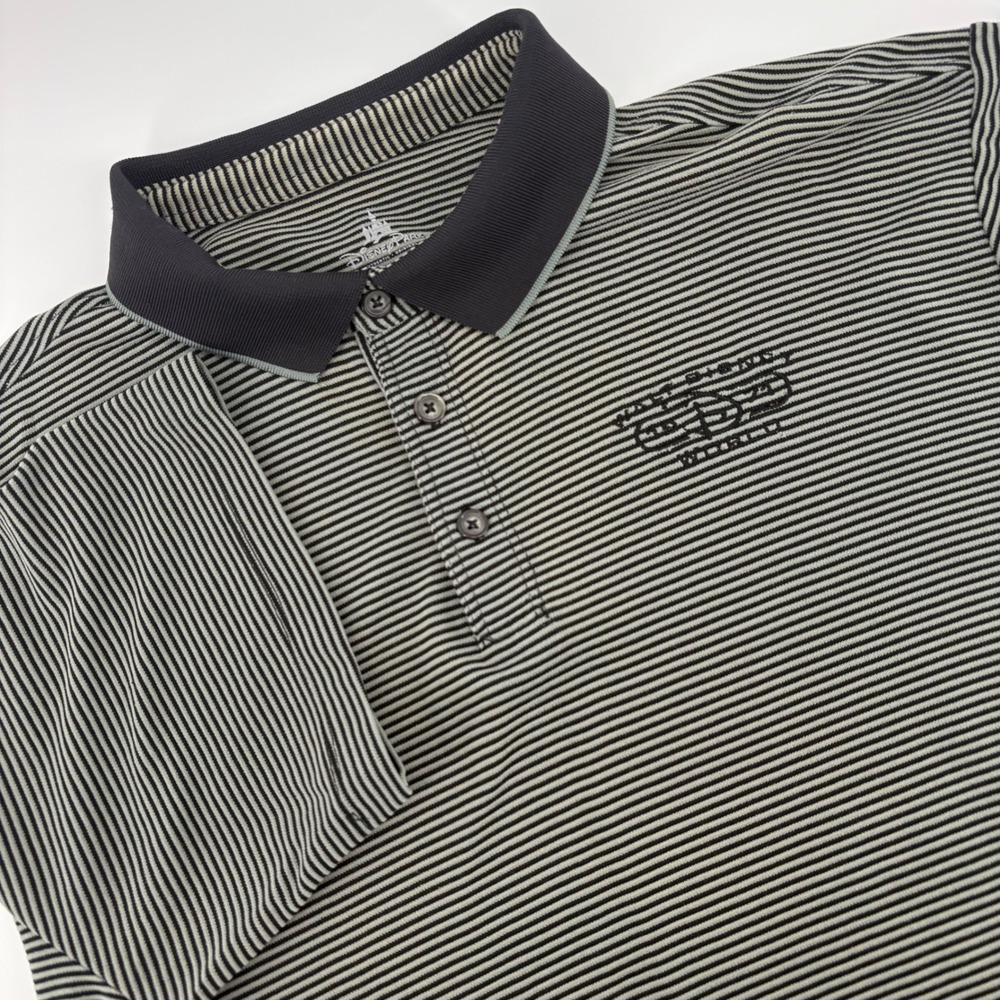 Disney‎ Parks Men's L Striped Polo Shirt Authentic Original